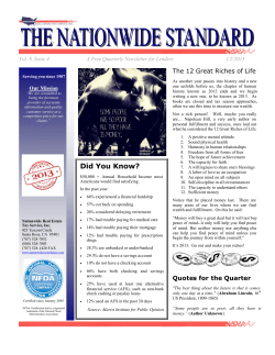 Fourth Quarter - Nationwide Real Estate Tax Service, Inc.