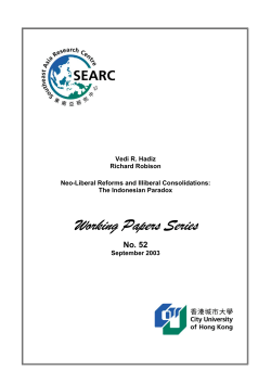 Neo-Liberal Reforms and Illiberal Consolidations