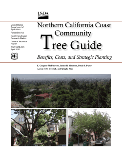 Northern California Coast Community Tree Guide - i-Tree