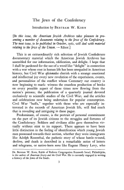 The Jews of the Confederacy