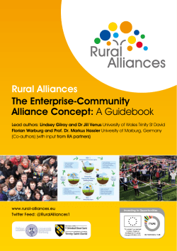 Rural Alliance Enterprise Community Guidebook