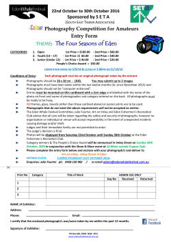 THEME: The Four Seasons of Eden