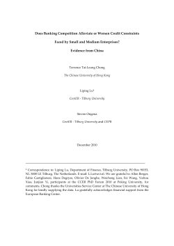 Does Banking Competition Alleviate or Worsen