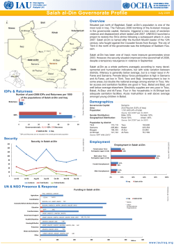 Salah al-Din Governorate Profile