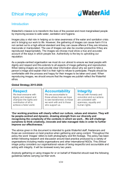 Ethical Image Policy