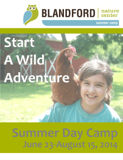 Summer Day Camp - Blandford Nature Center