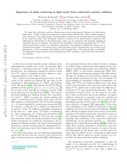 Signatures of alpha clustering in light nuclei from relativistic nuclear