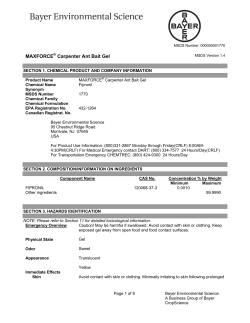 Maxforce Carpenter Ant Bait Gel MSDS