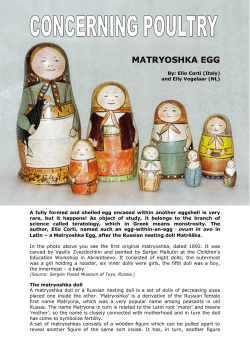 matryoshka egg - Aviculture Europe