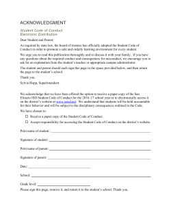 2016-17 Student Code of Conduct