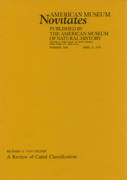 Novitates - AMNH Library Digital Repository