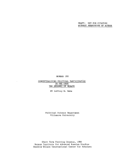 number 190 draft: not for citation without permission