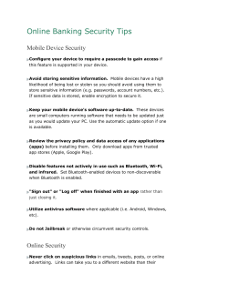 Online Banking Security Tips