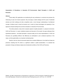 Interpretation of Simulations in Interactive VR Environments: Depth