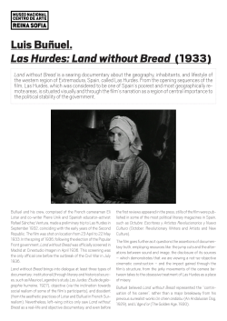 Luis Bu&ntilde;uel. Las Hurdes: Land without Bread