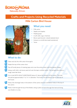 Crafts and Projects Using Recycled Materials