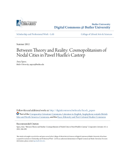 Cosmopolitanism of Nodal Cities in Paweł Huelle`s Castorp