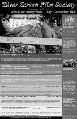 Silver Screen Film Society - Martha`s Vineyard Film Center
