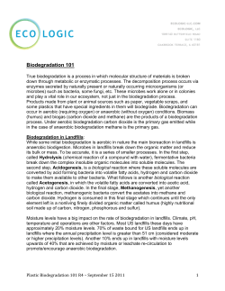 Biodegradation 101