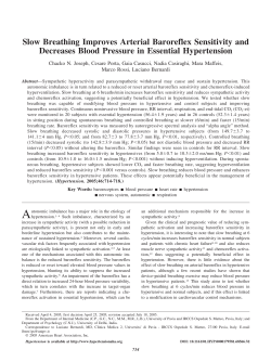 Slow Breathing Improves Arterial Baroreflex Sensitivity and
