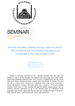 The continents and the making of geographical knowledge in