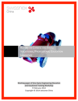 report on chinese and swiss vocational