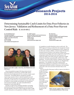 Determining Sustainable Catch Limits for Data