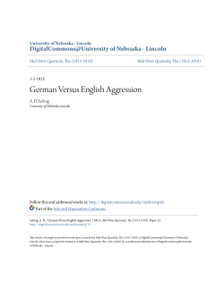 German Versus English Aggression