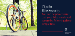 Tips for Bike Security