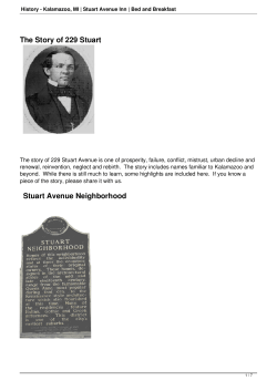 History - Kalamazoo, MI | Stuart Avenue Inn | Bed and Breakfast