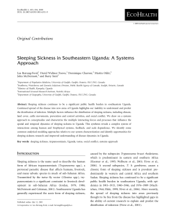 Sleeping Sickness in Southeastern Uganda: A