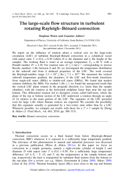The large-scale flow structure in turbulent rotating Rayleigh&ndash;B&eacute;nard