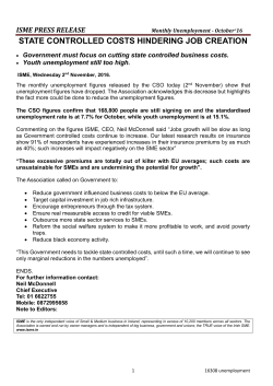 state controlled costs hindering job creation