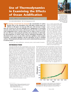 Use of Thermodynamics in Examining the Effects of Ocean