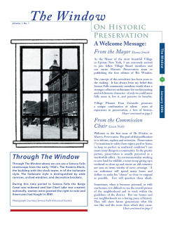 Newsletter 4 - Seneca Falls, NY
