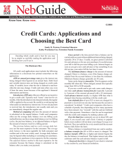 Credit Cards - University of Nebraska–Lincoln