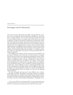 Sovereignty and Its Discontents