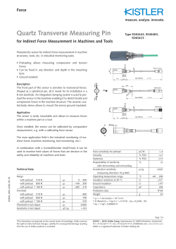 Quartz Transverse Measuring Pin