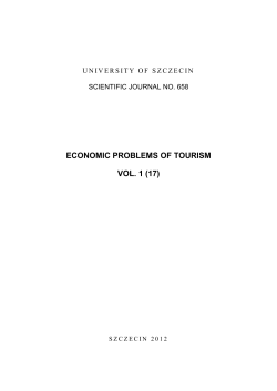 economic problems of tourism vol. 1 (17)