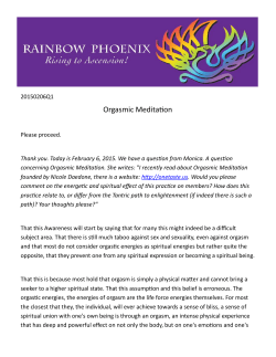 Orgasmic Meditation