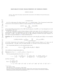 Equivariant Euler characteristics of subspace posets