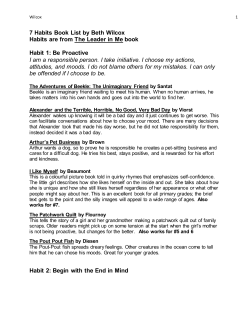 7 Habits books description wilcox