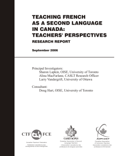 pdf link - Canadian Association of Second Language Teachers