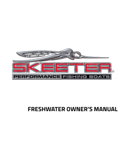 freshwater owner`s manual