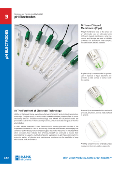 Electrodes - HANNA Instruments Singapore