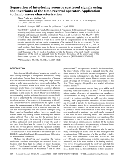 Separation of interfering acoustic scattered