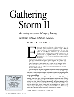 Get ready for a potential Category 5 energy hurricane, political