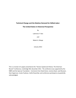 Technical Change and the Relative Demand for Skilled Labor: The