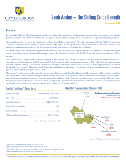 Saudi Arabia &ndash; The Shifting Sands Beneath
