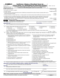 Form W-8BEN-E